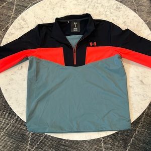 Under Armour rain jacket. Large. Grey and black with accent color